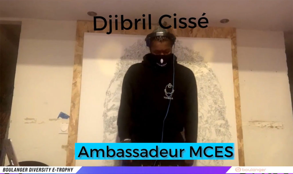 DJ Set par Djibril Cissé lors de la retransmission en live de l'événement