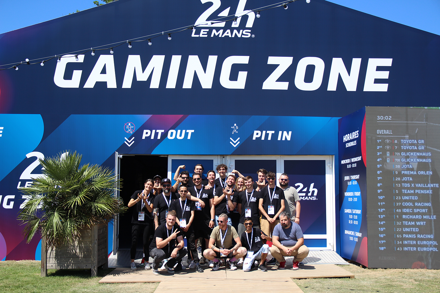 Le staff de la Gaming Zone des 24h du Mans